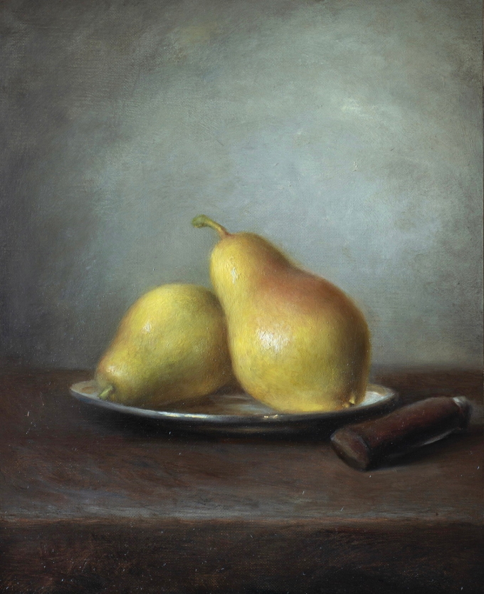 'Study of Two Pears' by artist Ke Zhang